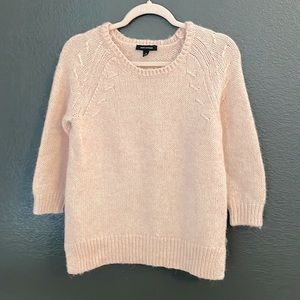 Ann Taylor blush pink alpaca wool blend pullover sweater